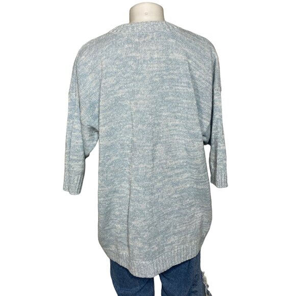 Vintage Venezia Light Blue Half Sleeve Sweater Size 2X - Picture 7 of 9
